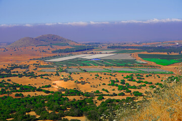 View from Mount Bental in the Golan Heights