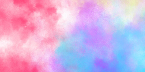 Colorful gradient ink colors wet effect hand drawn canvas background. Abstract watercolor digital art painting for texture background. Abstract Colorful and bright watercolor background texture.