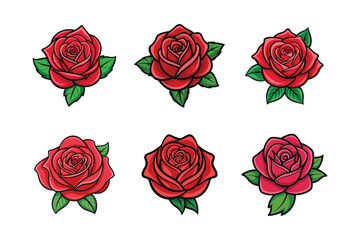 rose isolated on white vector