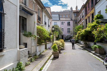 Fototapeta premium La cité florale dans le treizième arrondissement de Paris en France