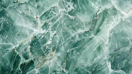 Obraz premium Close up Green Marble Texture with Delicate White Veins Ideal for Ceramic Wall Tile Flooring and Kitchen Design