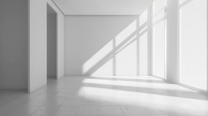 White Empty Room with Light