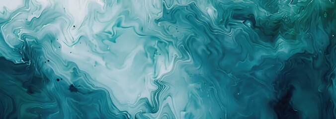 Obraz premium Abstract watercolor paint background by teal color blue and green with liquid fluid texture for background, banner