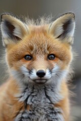 Fototapeta premium close-up of a fox. Selective focus