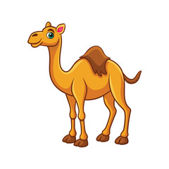 Cartoon camel vector isolated