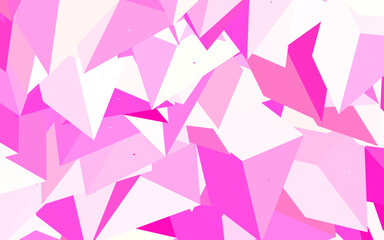 Light Pink, Yellow vector texture with triangular style.