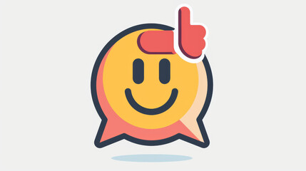 Feedback icon with a line design, perfect for your website or app!