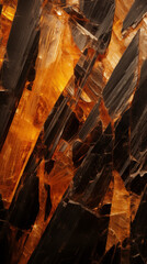 Naklejka premium Rutile Gemstone, Abstract Image, Texture, Pattern Background, Wallpaper, Background, Cell Phone Cover and Screen, Smartphone, Computer, Laptop, Format 9:16 and 16:9 - PNG