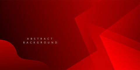 Obraz premium Red arrow overlap geometric background for corporate concept, template, poster, brochure, website, flyer design. Vector illustration 