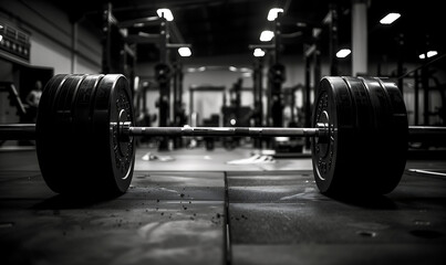 Fototapeta premium close up of dumbbells, dumbbell on the gym, gym room 