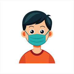 Attitude Boy  vector on mask