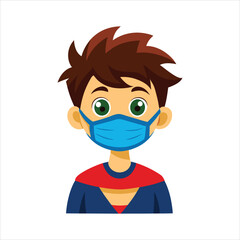 Attitude Boy  vector on mask