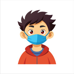 Attitude Boy  vector on mask