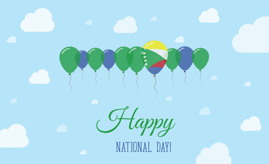 Comoros Independence Day Sparkling Patriotic