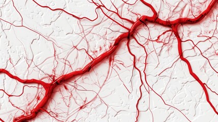 Fototapeta premium red veins