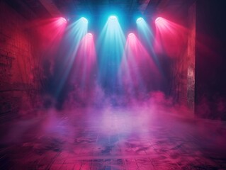 Fototapeta premium Dark Room Lighting