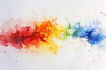 Watercolor splash background, color, paint, splatter