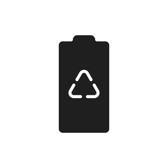 Simple battery icon on white background.