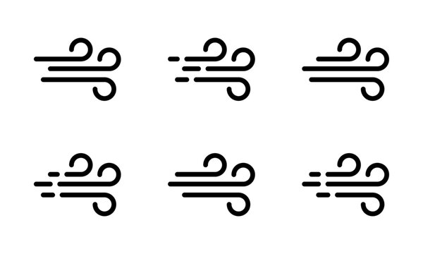 Wind icon set