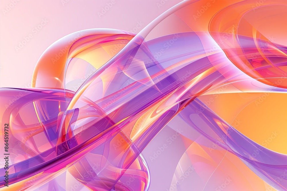 Poster abstract pattern background, modern design. curved lines, purple shapes. smooth texture, futuristic 