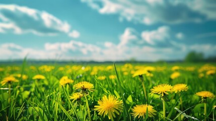 Yellow flowers under blue sky