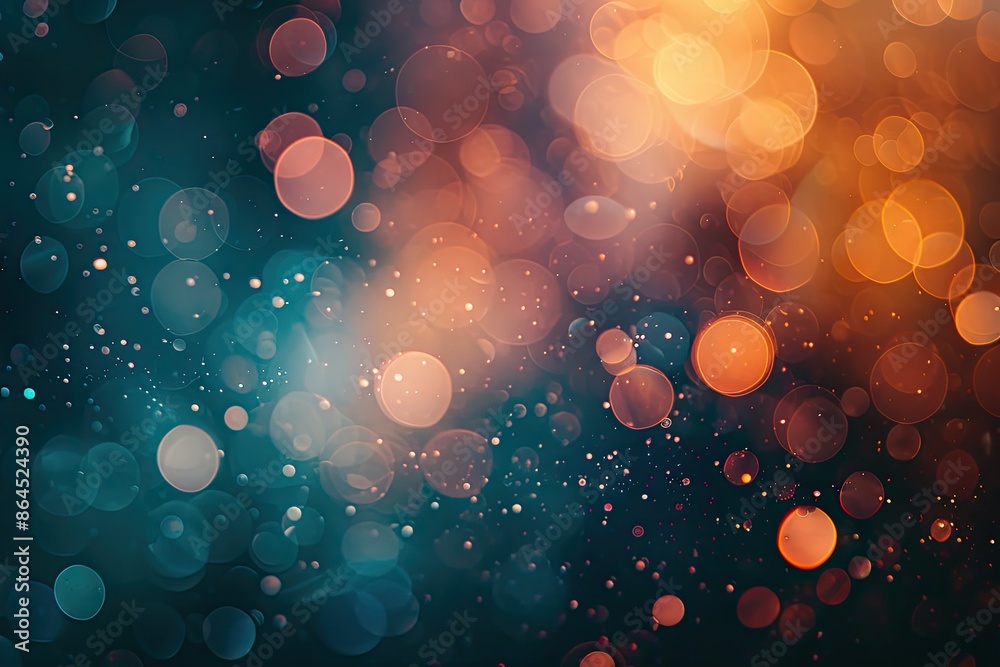 Aufkleber a colorful background with a blurry effect, bokeh-infused glassmorphism background