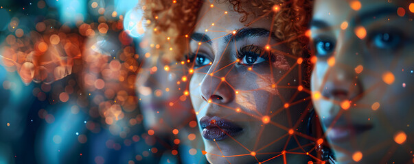 A diverse selection of social media network concept with people