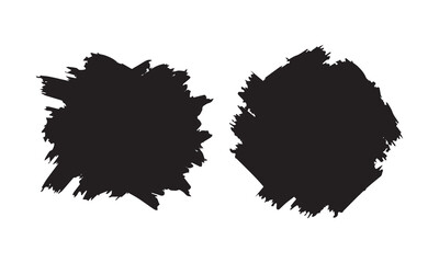 brush circle vector illustrations, brush vector background art