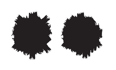 round paint brush art, brush circle vector art, brush circle