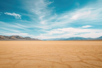 Fototapeta premium Desert Landscape with Clouds