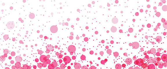 Abstract watercolor background with red and pink circles