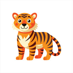 Cartoon tiger vector