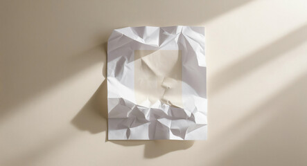 Crumpled paper background textures crumpled paper isolated. for text.