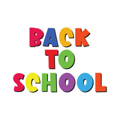 Back to School slogan calligraphic font and decorated. Text written with elegant script isolated on background. Vector illustration.