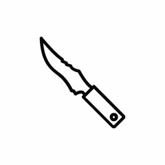 knife cut weapon sharp icon