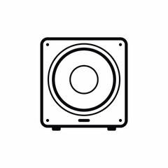 music sound loudspeaker box icon © Nijat