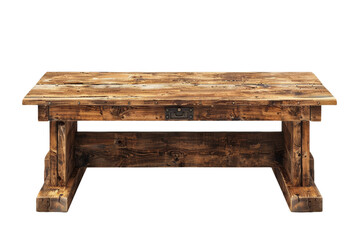 Rustic Wooden Coffee Table With Lift Top