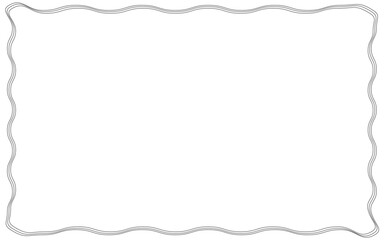wave border vector image, border in wave formate