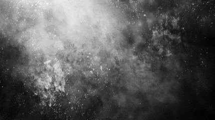 Obraz premium Monochrome grainy background, black white gray noisy texture, minimal grunge banner header poster cover backdrop design