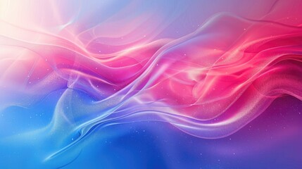 Fototapeta premium Abstract background blue red pink grainy gradient wave blurred noise textured banner poster design