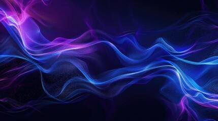 Obraz premium Abstract blue purple color wave grainy gradient background noise texture dark web banner header backdrop design copy space
