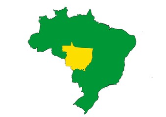 Mato Grosso  state location within Brazil