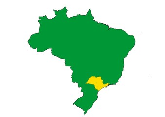 São Paulo state location within Brazil