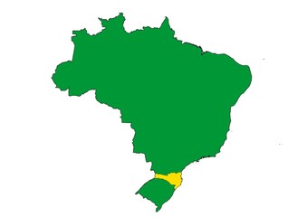 Santa Catarina state location within Brazil