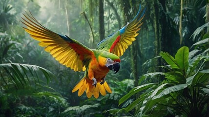 a_close_up_of_a_parrot_flying_surrounded_by_lush_green_vibrant_rainforest__photorealistic__misty_and_atmospheric_8k-transformed