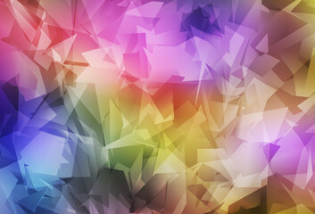 Light Multicolor vector abstract mosaic pattern.