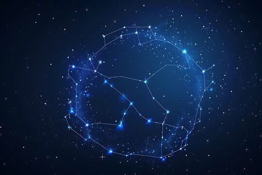 A logotype that looks like a constellation map