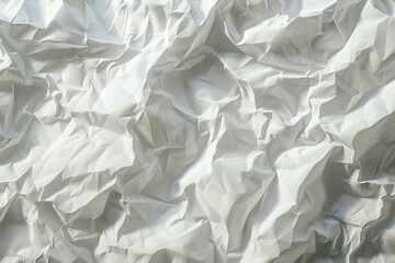 Obraz premium Crumpled white paper texture
