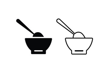 Set of cutlery symbol icon collection. Vector Illustration. 
