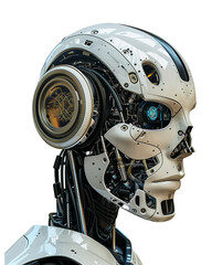 Fototapeta premium AI Artificial Intelligence Robot Head 